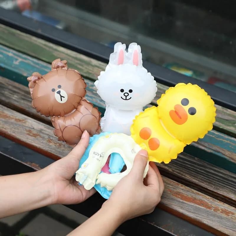 10 pezzi di orso bruno Cony Sally palloncini da polso carino foil ballon decorazione festa di compleanno per bambini giocattoli per bambini regali per baby shower