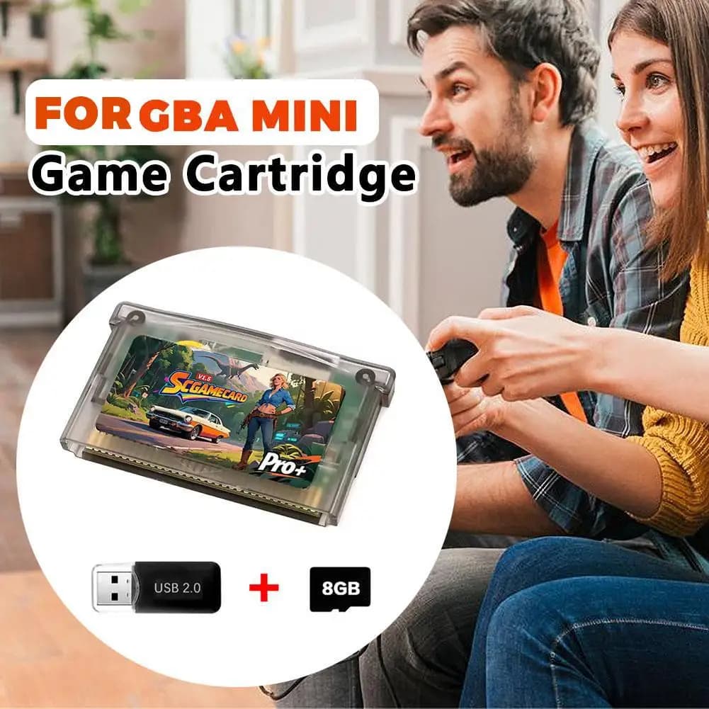 Cartuccia flash GBA SCFW V1.5 1000+ giochi per Game Boy Advance GBC GB NES con scheda SD da 8 GB e adattatore Mini