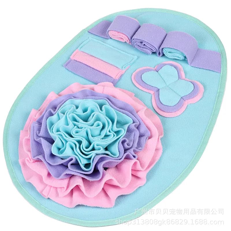 New pet sniffing food hiding bag Multifunctional dog sniffing roll bowl and bag food-hiding enrichment toy