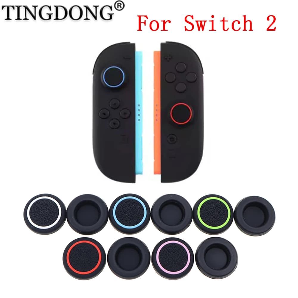 2 pezzi ThumbSticks Grips Caps per Switch 2 JoyCon Cappucci per joystick in silicone Thumb Stick Cover Parti accessorie