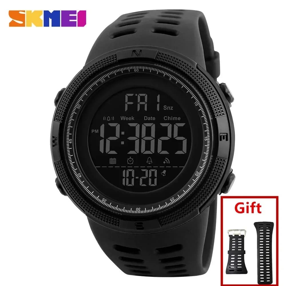 SKMEI 1251 5Bar orologio digitale impermeabile reloj hombre per orologi Chrono multifunzione da uomo sportivi all'aperto