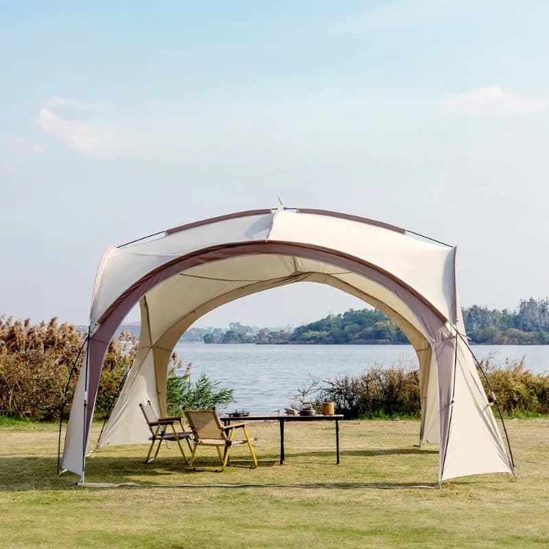 Dome Canopy Large Tent Outdoor Extra Large Camping Awning Outdoor Sun Protection Hiking Rainproof Pavilion Anti-Mosquito