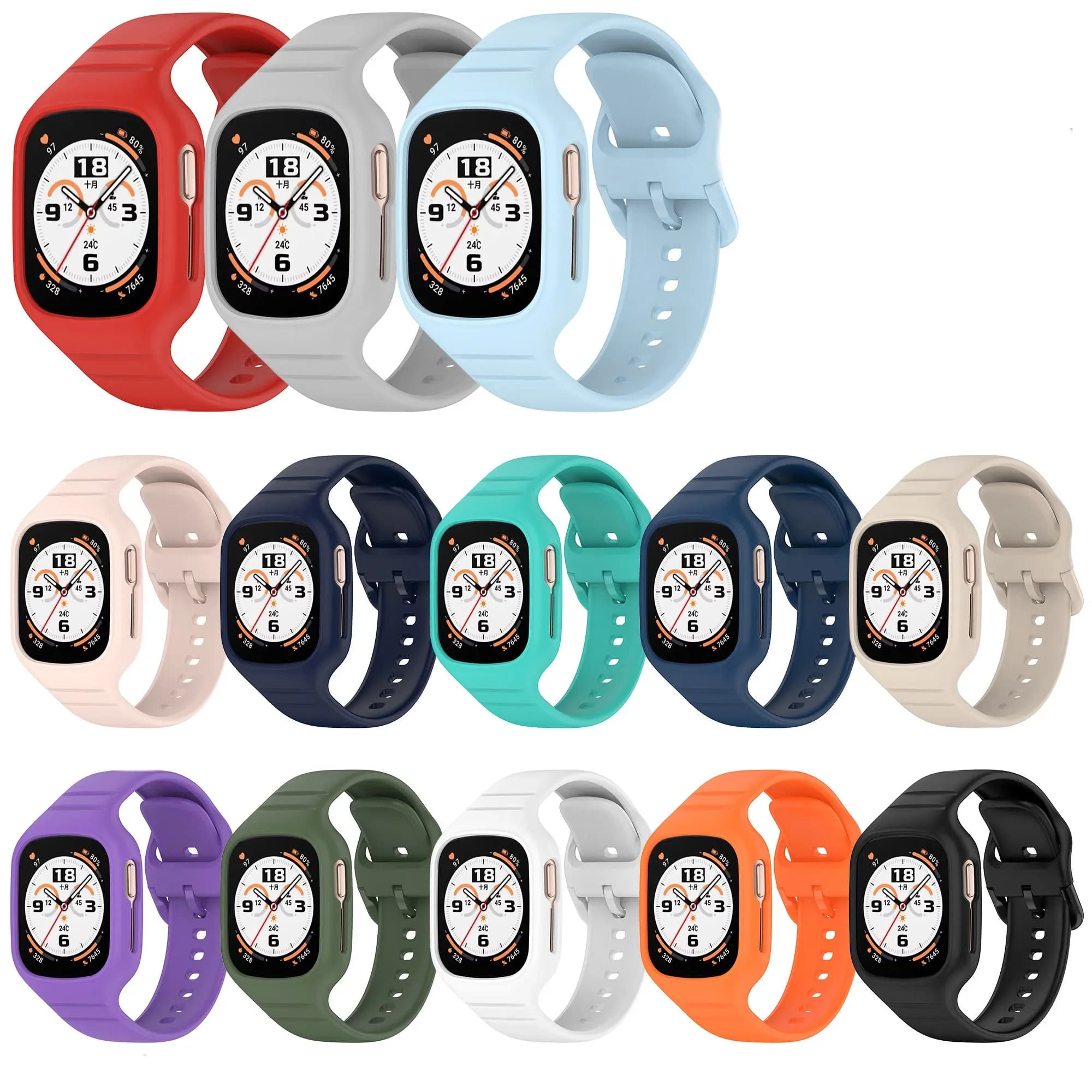 Cinturino per il tempo libero sportivo in Silicone monopezzo 1pc per Honor Watch 4 accessori per Smartwatch braccialetti