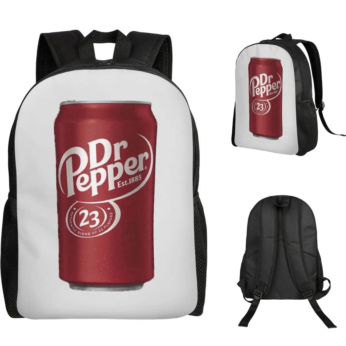 Dr Pepper Backpack Student Boys Girls BookBag School Bag Laptop Shoulder Bags