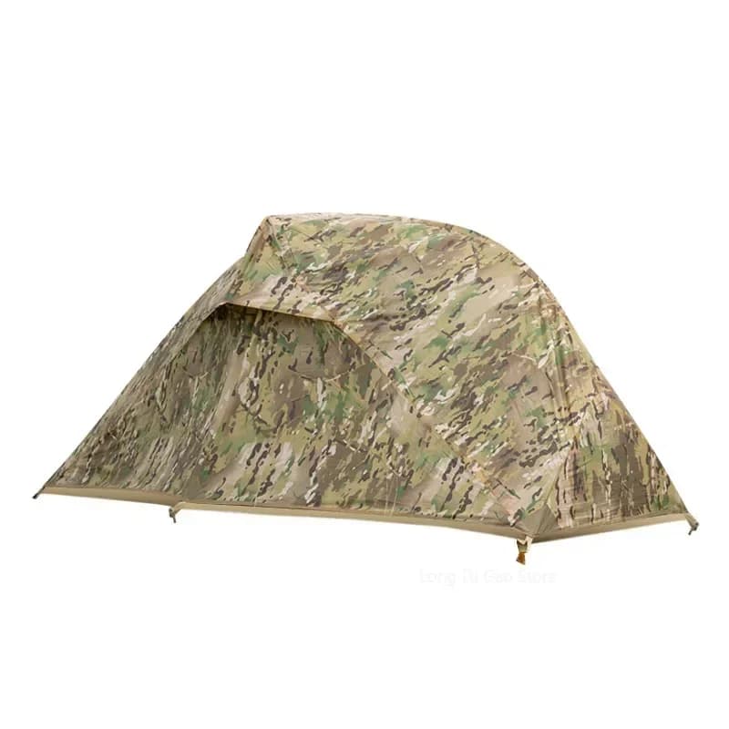 Tenda mimetica singola per esterni Protezione solare antipioggia Tenda da campeggio addensata Tenda mimetica per parco Strumento da campeggio Nuovo