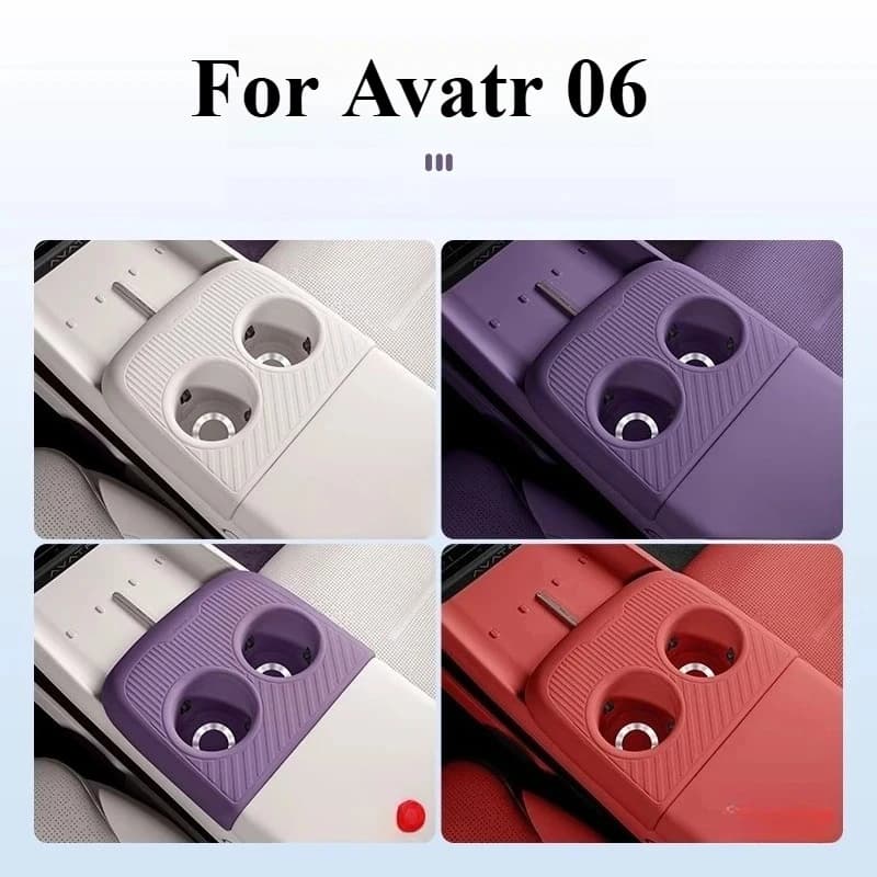Supporto per cuscino per tazza d'acqua con controllo centrale per Avatr 06 Scatola di immagazzinaggio per pad di ricarica wireless Modifica accessori interni per auto