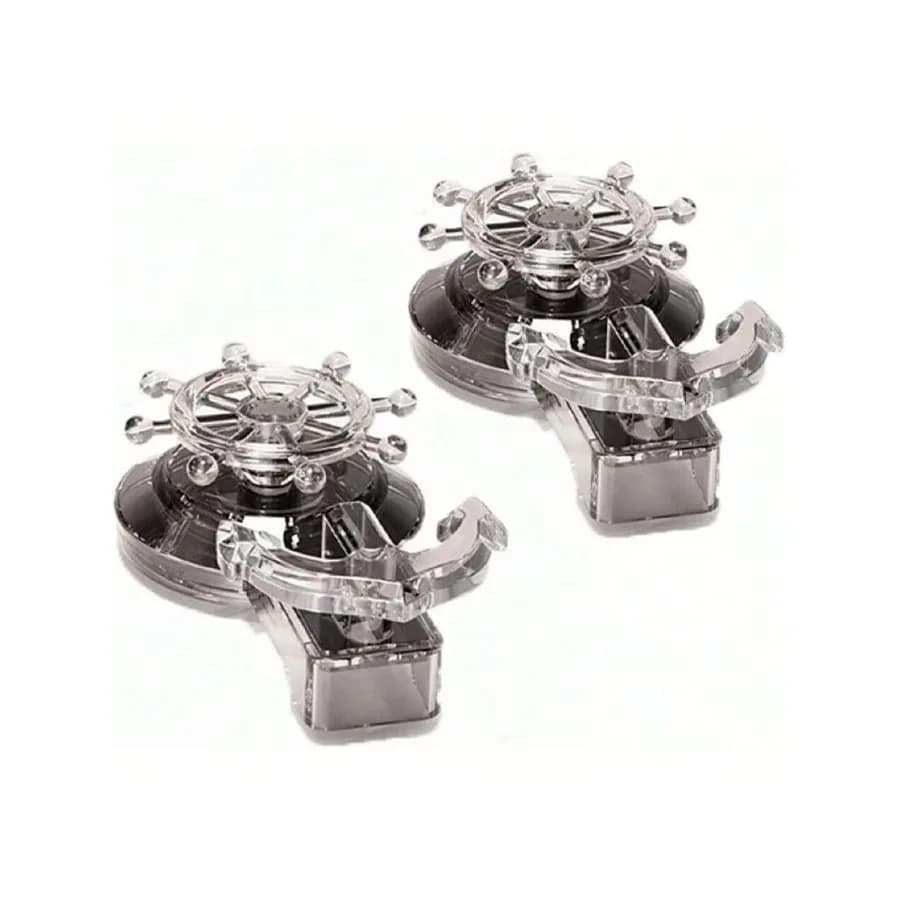 Ganci a ventosa, ventose piccole rimovibili e riutilizzabili per doccia, finestre, bagno, vetro, porta, cucina, 2 pezzi, grigio