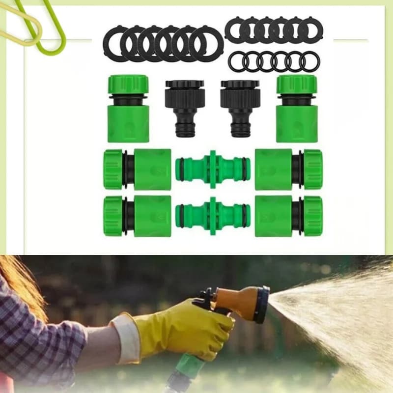 Set di connettori universali Hozelock per tubi da giardino, raccordo rapido per rubinetto, giunto di bloccaggio per tubo dell'acqua, resistente per irrigazione esterna