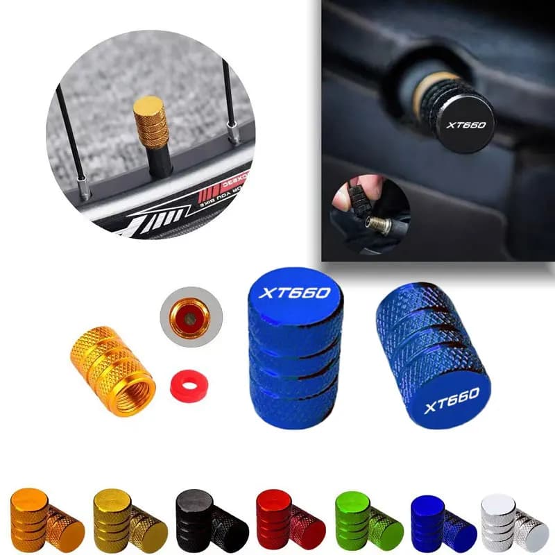 Tappi Valvola Universali in Alluminio per YAMAHA XT660 X R Z XT660X XT660R XT660Z 2004-2026, per Auto, Moto e Ruote di Biciclette
