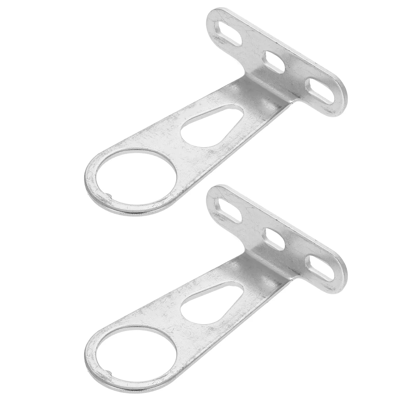 2Pcs Universal Iron Bike Basket Support Bracket Front Fork Light Holder Sturdy for Mountain City E-Bike Basket Rear