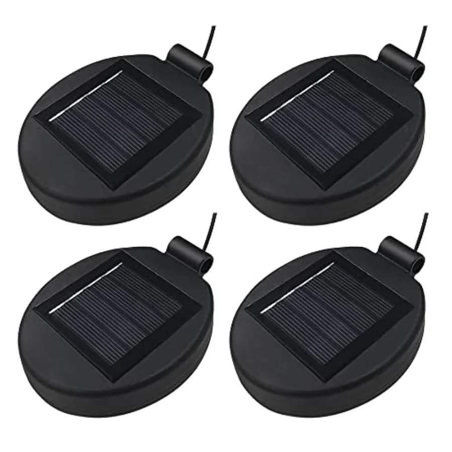 Solar Lantern Top LED Panel Lantern Lid Lights Replacement Part for Outdoor Flower DIY Solar Flower Lights Garden Patio Decor