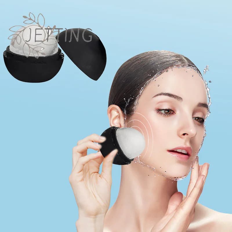 Rullo di ghiaccio caldo per viso e occhi Bellezza del viso Rullo di ghiaccio Strumenti per la cura della pelle Cubo di ghiaccio per il viso Stampo per ghiaccio in silicone Accessori di bellezza