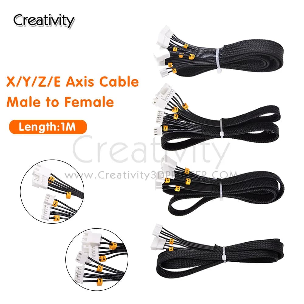3D printer X Y Z E motor axis step-by-step And end-end extension cable from male to female length 1M cables