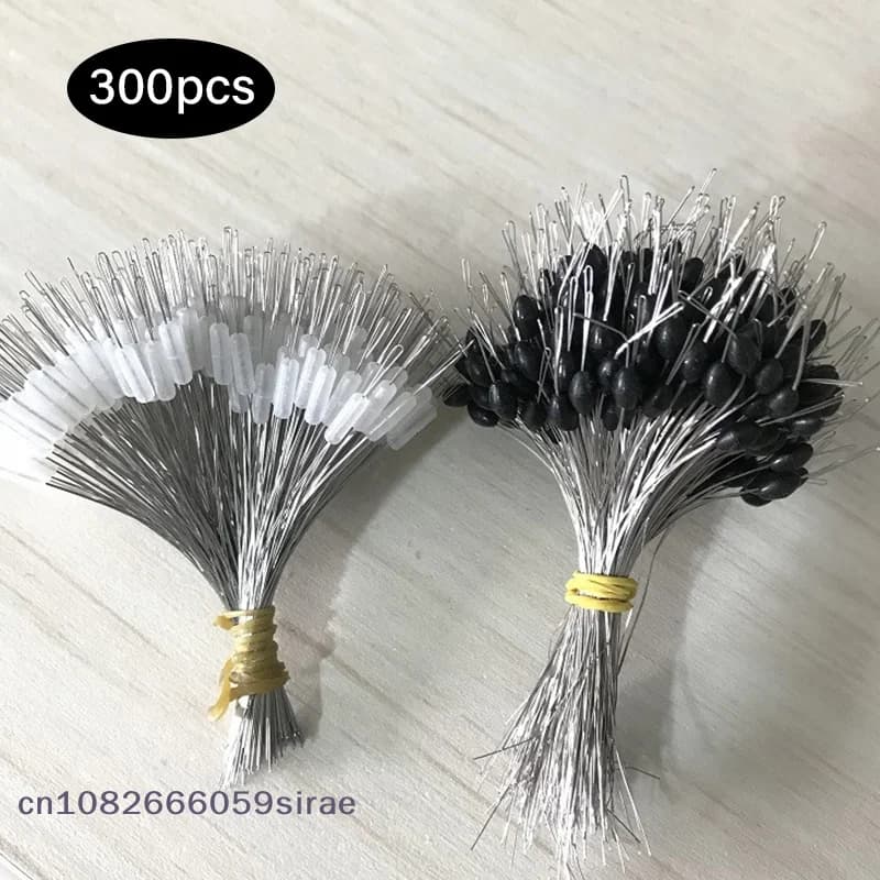 （CC44）300 Pcs/lot Anti-wrapped Beans Silicone Transparent Bead Fishing Line Accessories, Fishing Gear Accessories