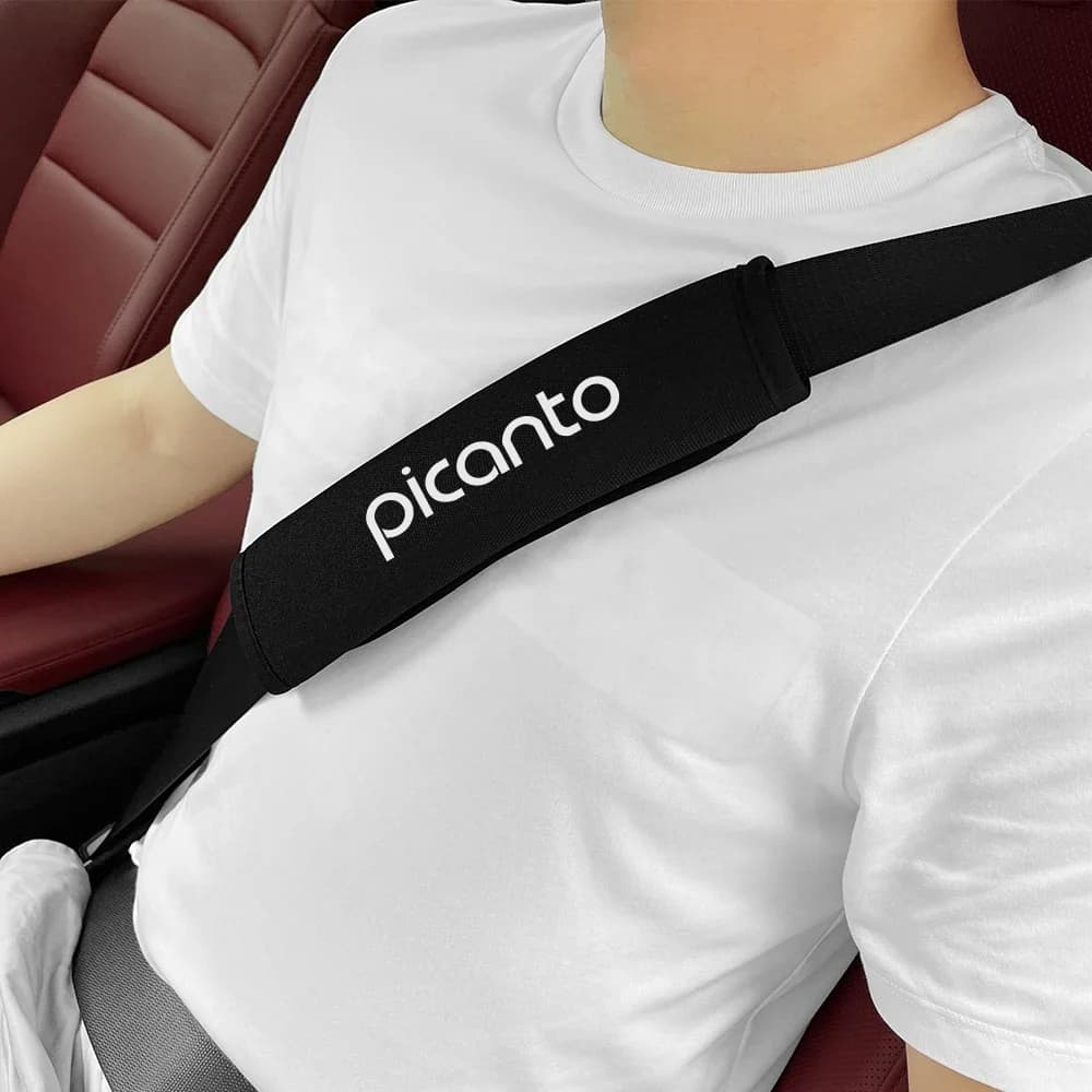 2PCS Auto Safety Belt Pad Cover Auto Accessories for Kia Picanto Morning GT-Line X-Line S GT-Line S 2017 2016 2015 2014