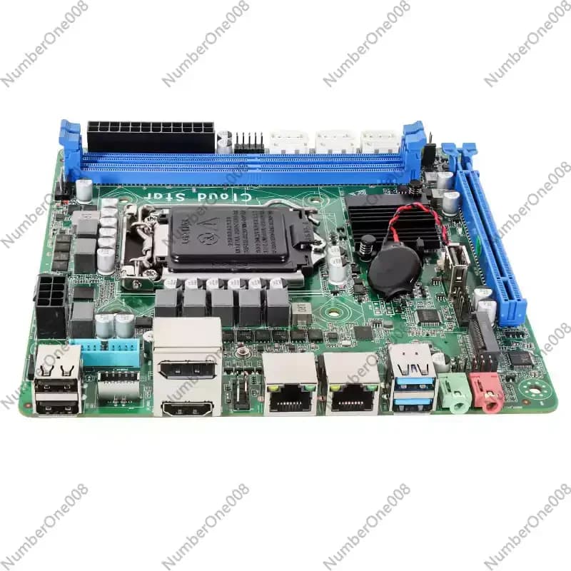 Scheda Madre ITX Synology NAS Z270 Nera per Soft Router, Computer Industriale e Archiviazione Split, Supporta CPU di 6-9a Generazione