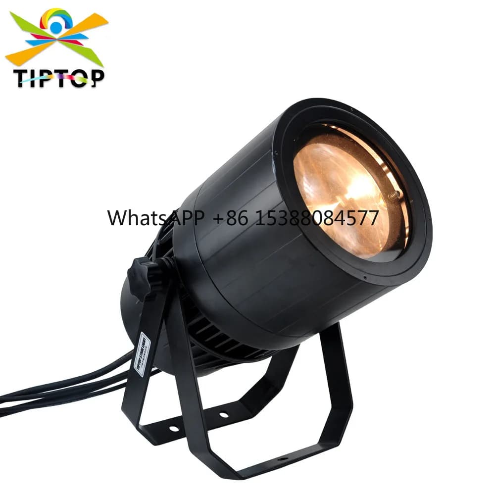 Sleepless Night 200W COB Focus Par Light Bianco caldo e bianco freddo Controllo DMX Luce da palco silenziosa impermeabile per esterni