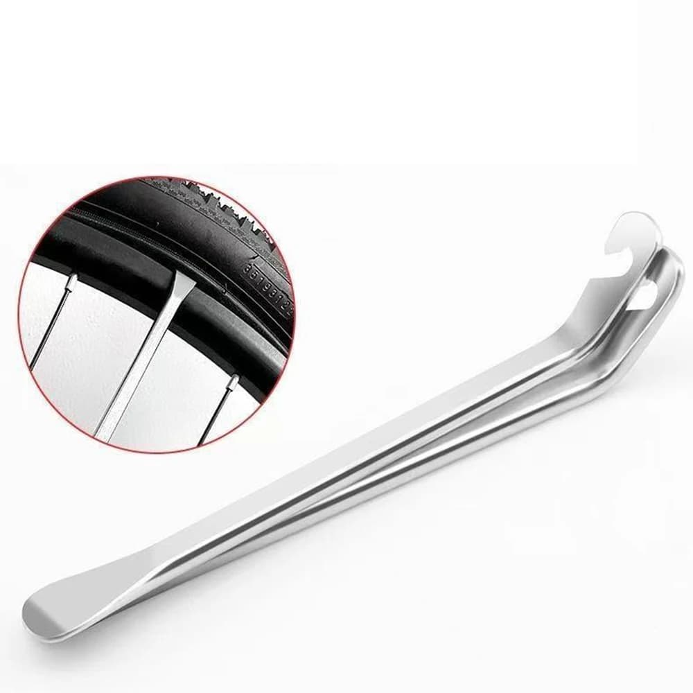 Set di 3-5 Pezzi Leve per Pneumatici Bici, Attrezzo per Rimozione Camera d'Aria in Acciaio Inox, Strumenti per Riparazione Ruote MTB e Bici da Strada, Apri Pneumatici