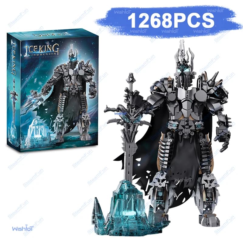 W119 Frost Demon King 1268PCS MOC Magic Series Action Figure Assembly Bricks Creative DIY Collectible Model Adults Gift Toys