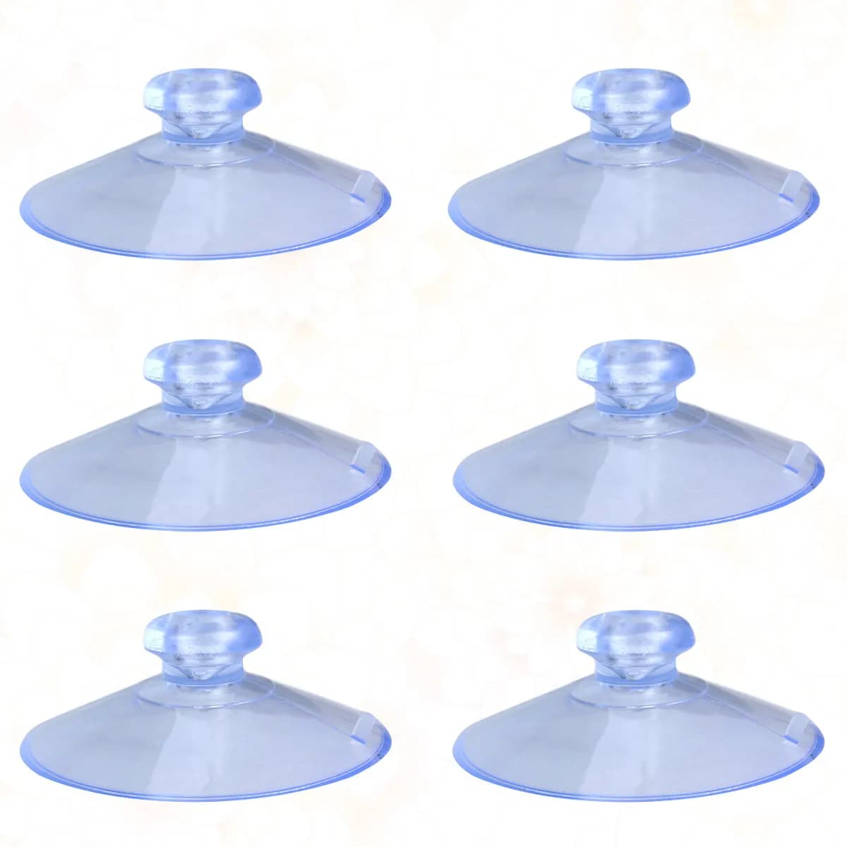 100 Pezzi Ventose Trasparenti a Forma di Fungo per Finestre, Piastrelle, Vetro, Decorazioni, Ganci Portaoggetti in PVC, Nessuna Foratura Necessaria
