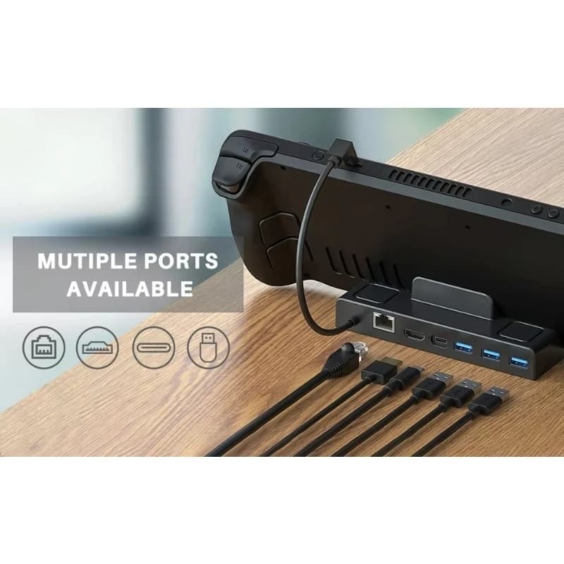 Dock di Ricarica Portatile Multifunzione per Console di Gioco, Stazione di Ricarica per TV