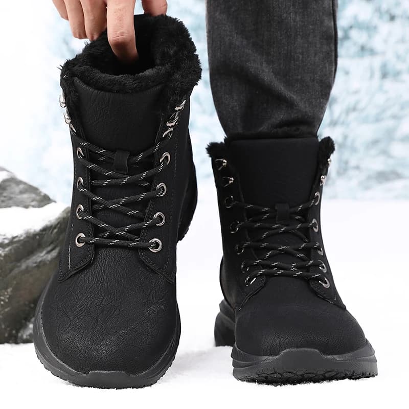 Men winter snow boots for waterproof sneakers with wide tip Super hot men shoes New fashion outdoor hiking motorcycle boots