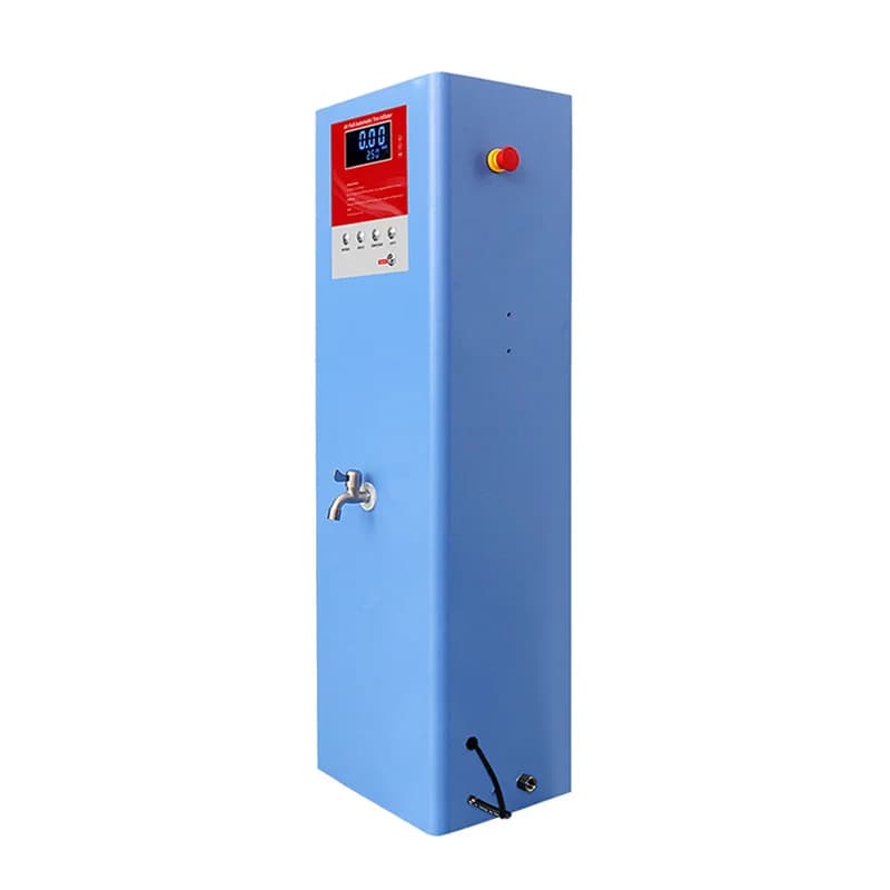 Gonfiatore per pneumatici completamente automatico per pneumatici per auto con macchina per gonfiaggio d'aria digitale con ampio schermo LCD portatile per stazione