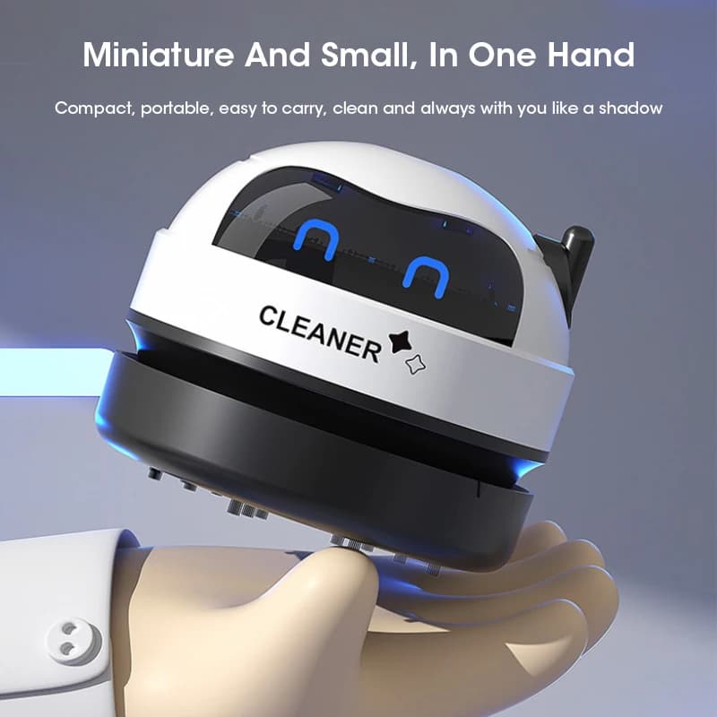 Aspirapolvere senza fili Mini aspirapolvere domestico Aspirapolvere per auto Ricarica USB Desktop Potente aspirapolvere per pulizia