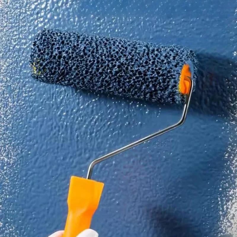 Rullo di pittura in spugna portatile da 4/8 pollici con pennello a rullo per pittura portatile con manico Pennello a rullo portatile per strumento di pittura murale