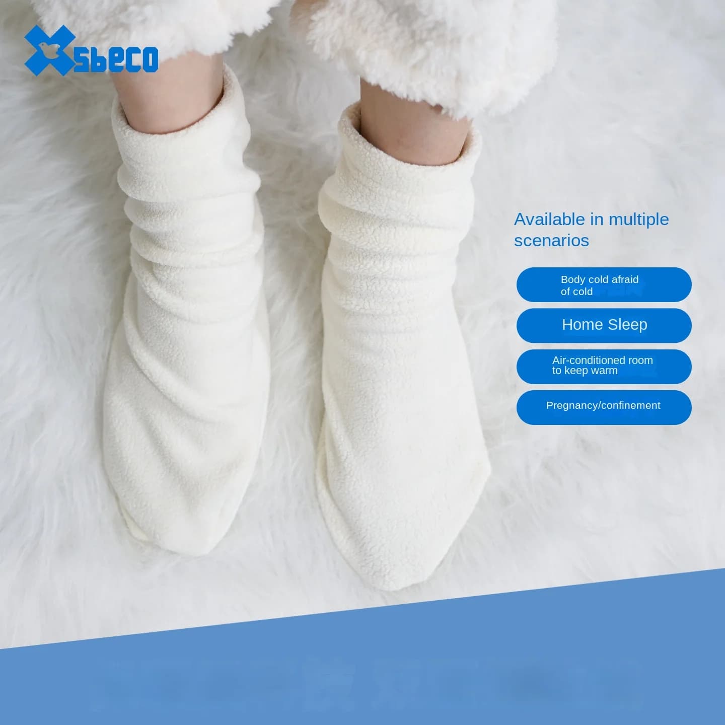 Loose Fit Sleeping Socks for Men Women, Soft Thermal Winter Bed Socks, Cozy Warm Foot Covers for Indoor Air Conditioner Rest