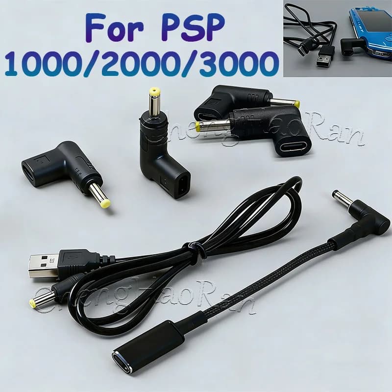 USB charging cable 1PC 5 V DC USB charging cable for PSP 1000 2000 3000 Type-C Convert Mini USB data transfer cable