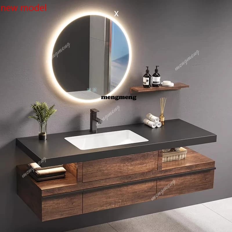 H134 Armadietto da Bagno con Specchio, Mobile per Trucco e Organizzazione, Salvaspazio, Arredamento Moderno e Trendy