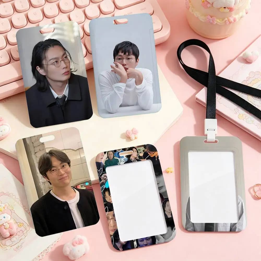 Funny R-roh Jae Won Employee ID Badge With Name Tag, Lanyard, High-end Work Badge, Card Holder, Student ID Badge
