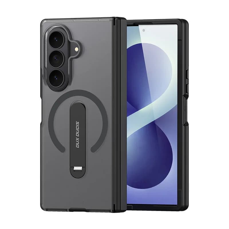 Dux Ducis Fold Metal Magnetic Stand Case For Samsung Galaxy Z Fold8 Fold 7 8 Ultra Fold7 For Magsafe Wireless Charging Cover