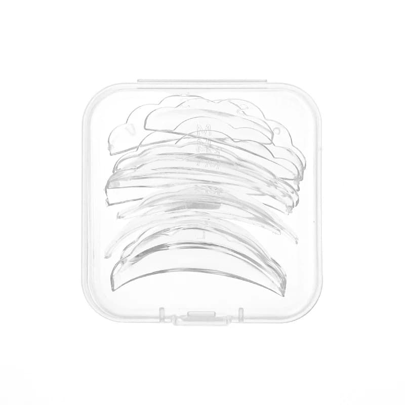 5 pairs of self-adhesive transparent silicone eyelash bearings for lifting 3D rods accessories for creaking tools for makeup