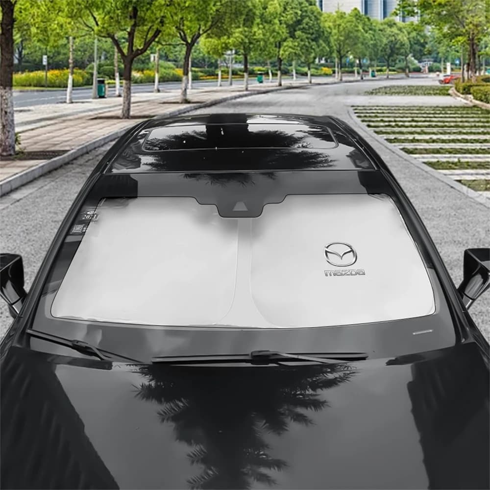 Car Windshield Sun Shade Reflector Sunshade Offers Protection for For Mazda 3 Axela CX5 CX3 CX4 CX30 CX9 Atenza Demio RX7 RX-7