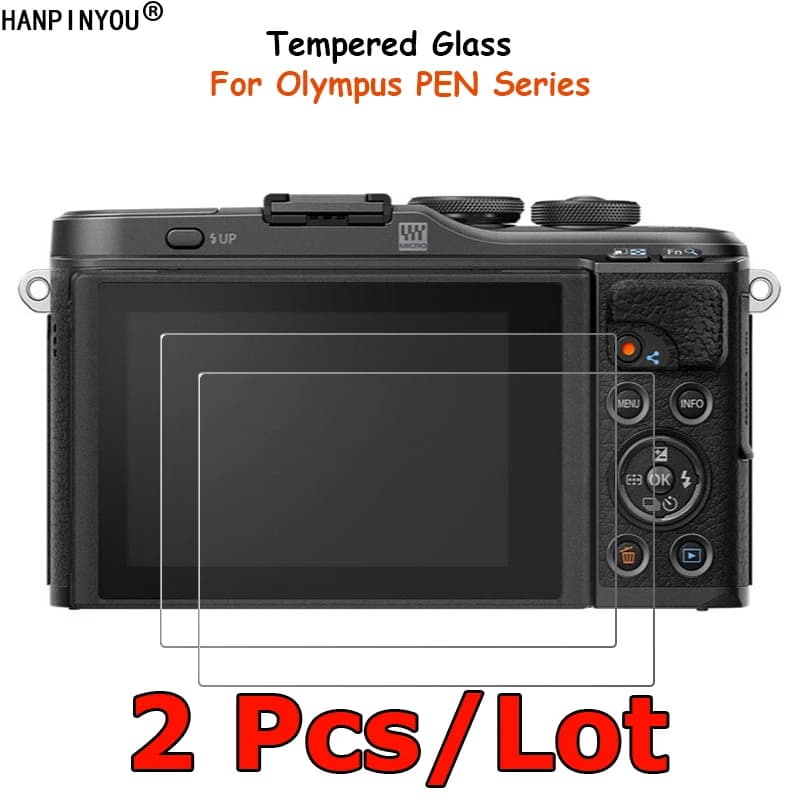2 Pcs Per Olympus PEN E-PL9 E-PL10 E-PL6 E-PL5 E-P7 E-PM2 EPL6 EPL5 E-P3 E-P5 EPM2 Temperato Pellicola Della Protezione Dello Schermo di Vetro Della Macchina Fotografica