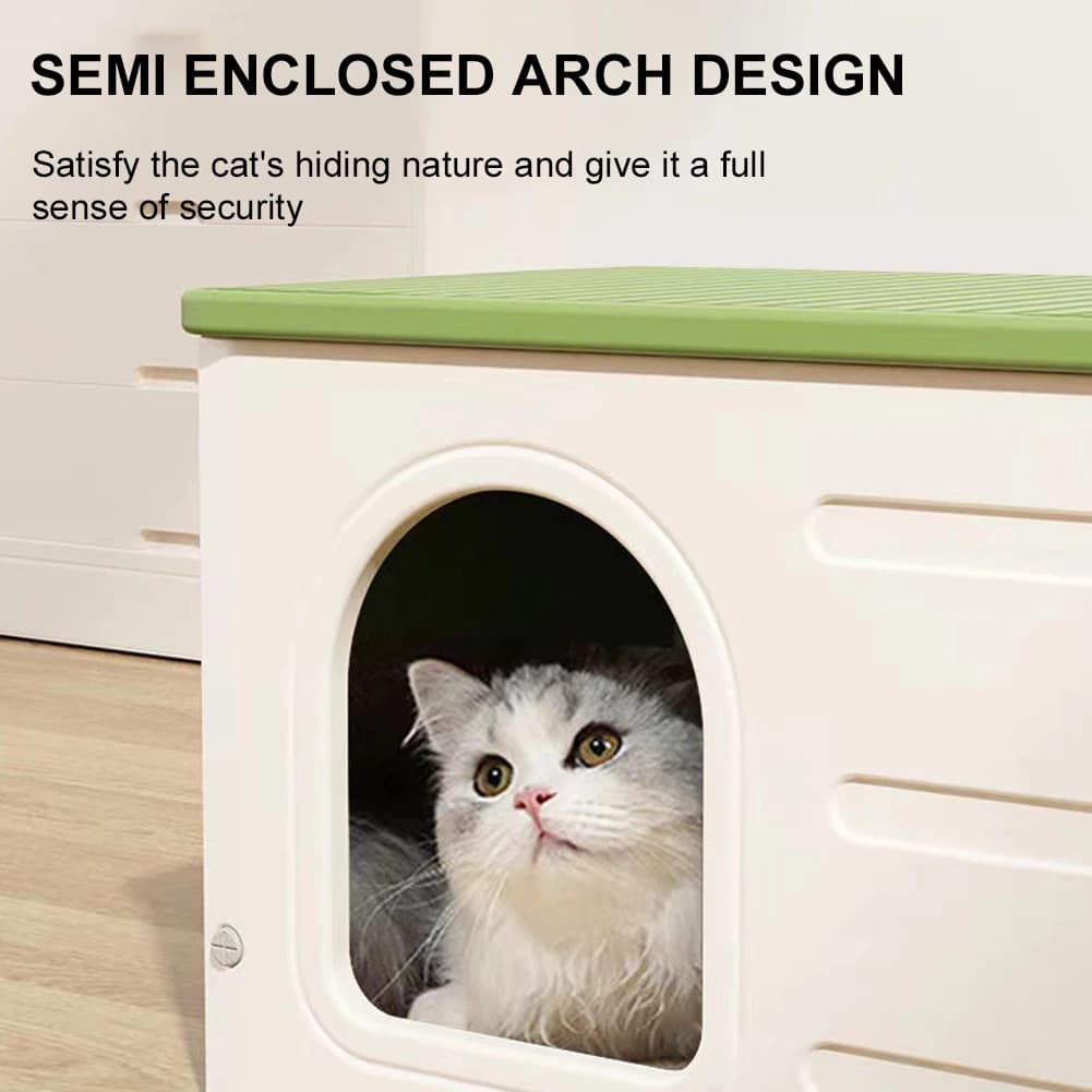Universale Cat Dog Nest Bed lettiera per gatti tappetino impermeabile per lettiera per animali domestici casa per gatti rifugio per animali domestici antivento nido per gattini all'aperto