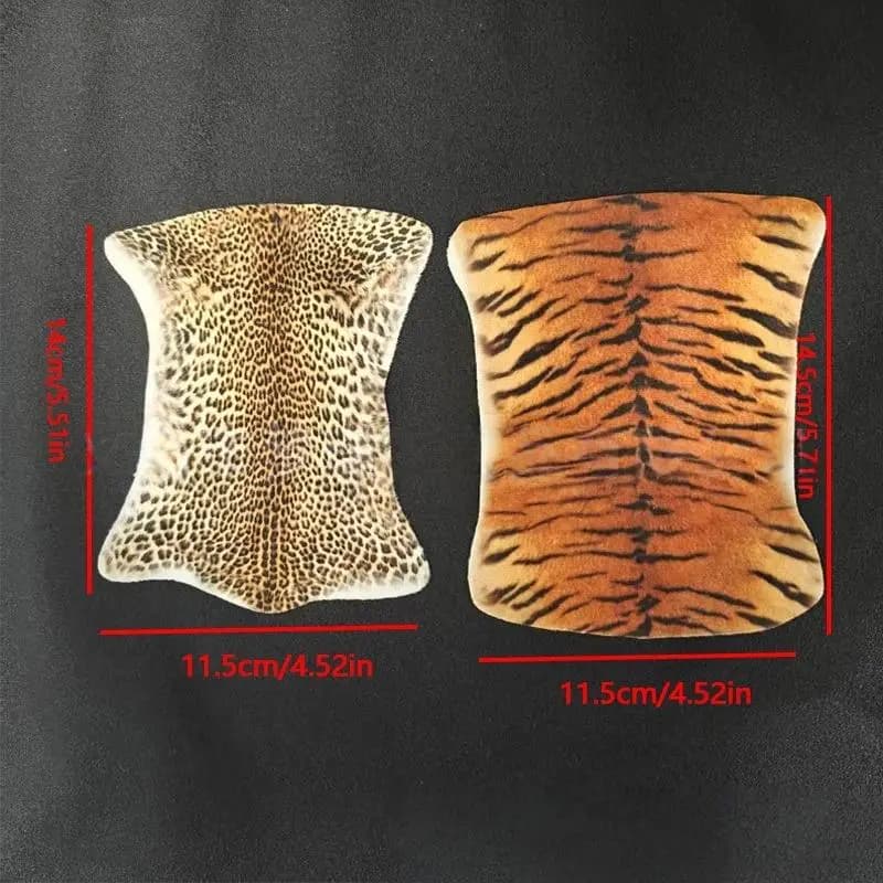 。 Nuovo Tappeto in Miniatura 1:12 per Casa delle Bambole, Motivo Tigre e Leopardo, Modello in Peluche per Camera da Letto e Soggiorno, Accessori per Casa delle Bambole