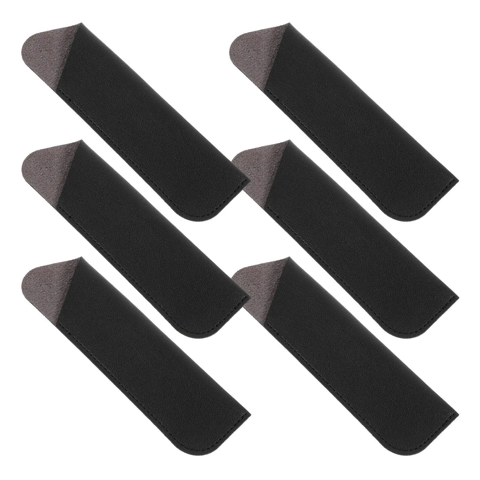 6Pcs Pen Storage Pouch Sleeve for Fountain Ballpoint Pens Smooth Surface Protective Case Stylish Minimalist Design