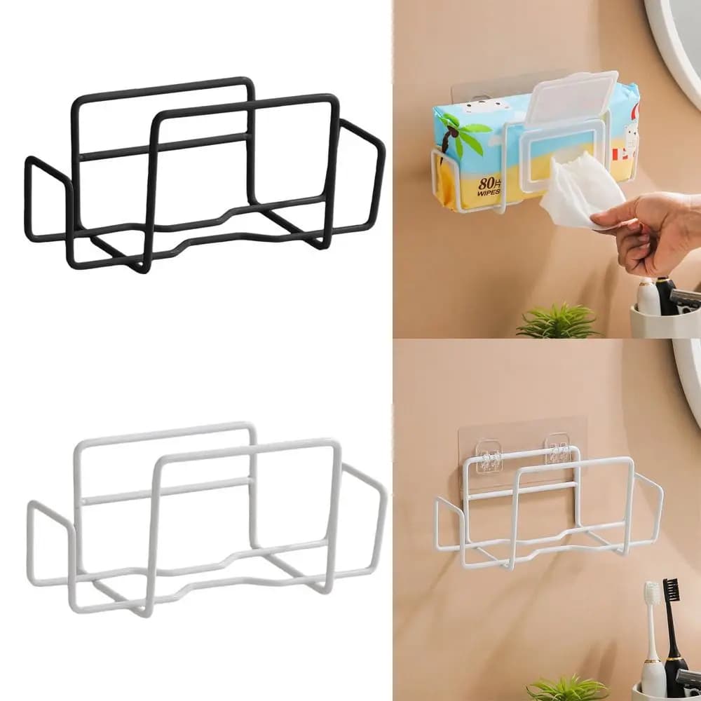 Salviette umidificate Creative in acciaio inossidabile porta carta porta fazzoletti portatile a parete porta carta igienica cucina bagno