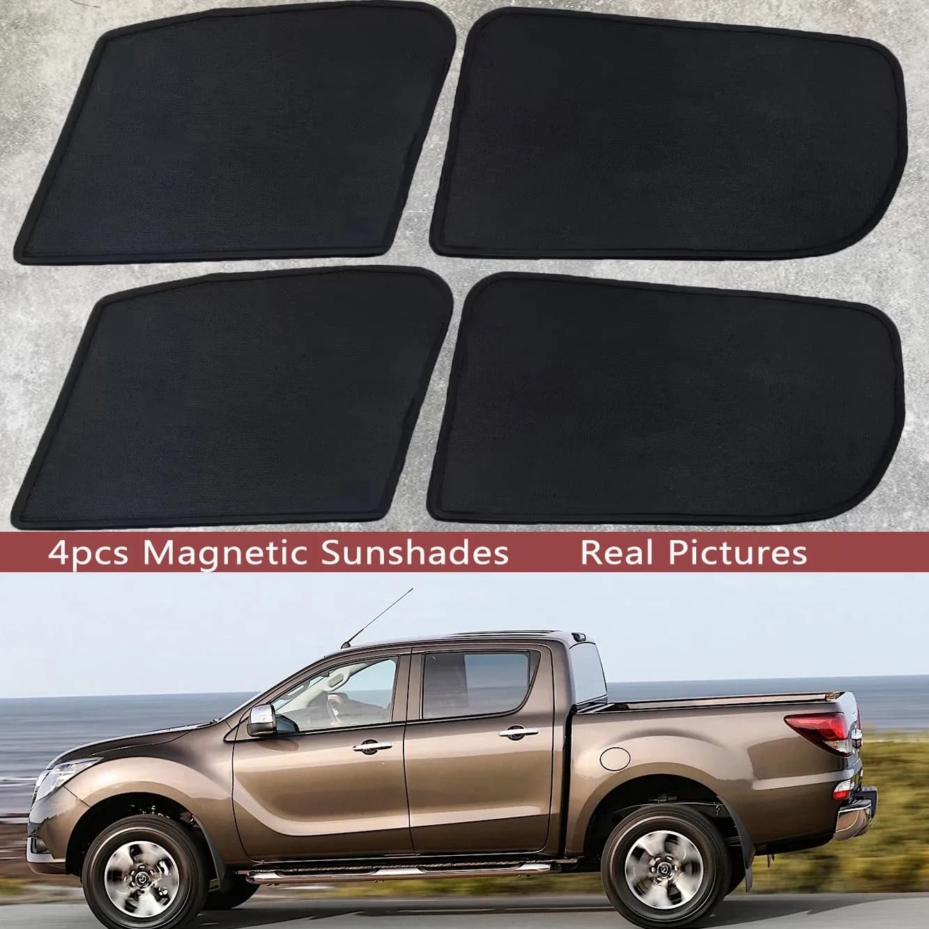 Parasole Magnetico per Auto, Tendina Parasole per Parabrezza, Accessori per Mazda BT-50 BT50 UP UR Pickup 2011-2019