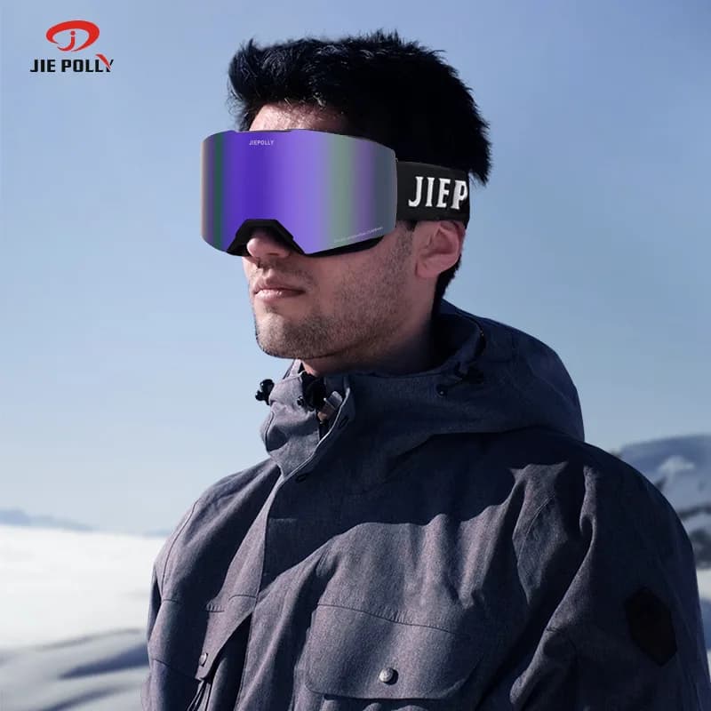 Ski goggles with double-layer anti-fog lenses, suitable for both men and women, for outdoor use