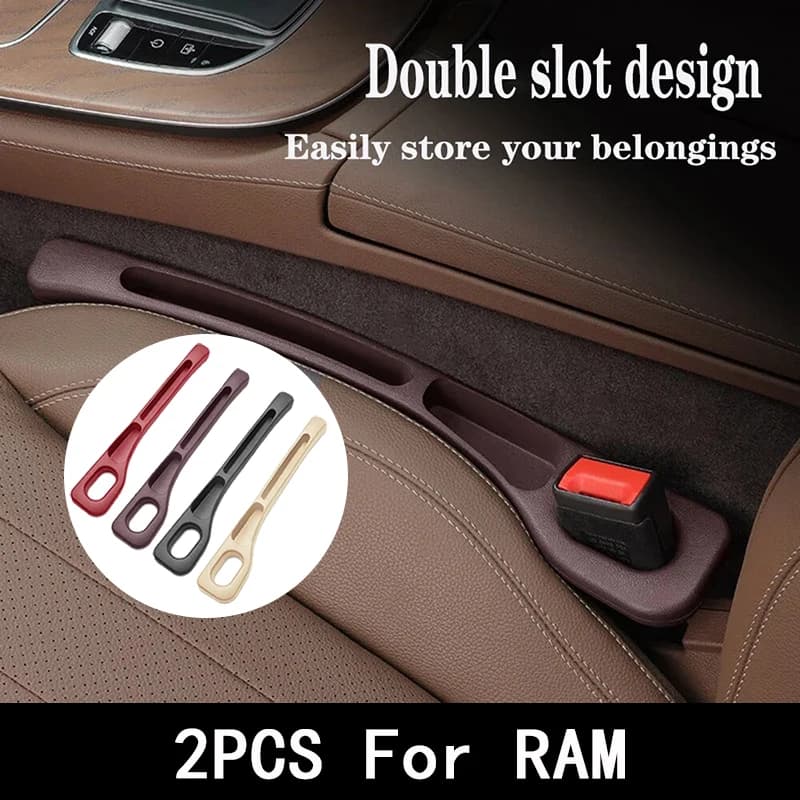 Car Seat Gap Filler Between Seat Crevice Interior Decoration 2Pcs For Dodge Ram 1500 2500 3500 Accessories