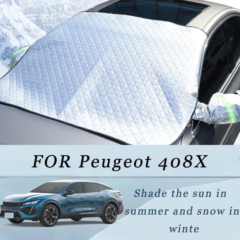 Addensato Auto Ora Parasole Parabrezza Copertura Con 5/9 Magneti Protezione UV Anti Neve Luce Solare Per Parabrezza Anteriore Per Peugeot 408X