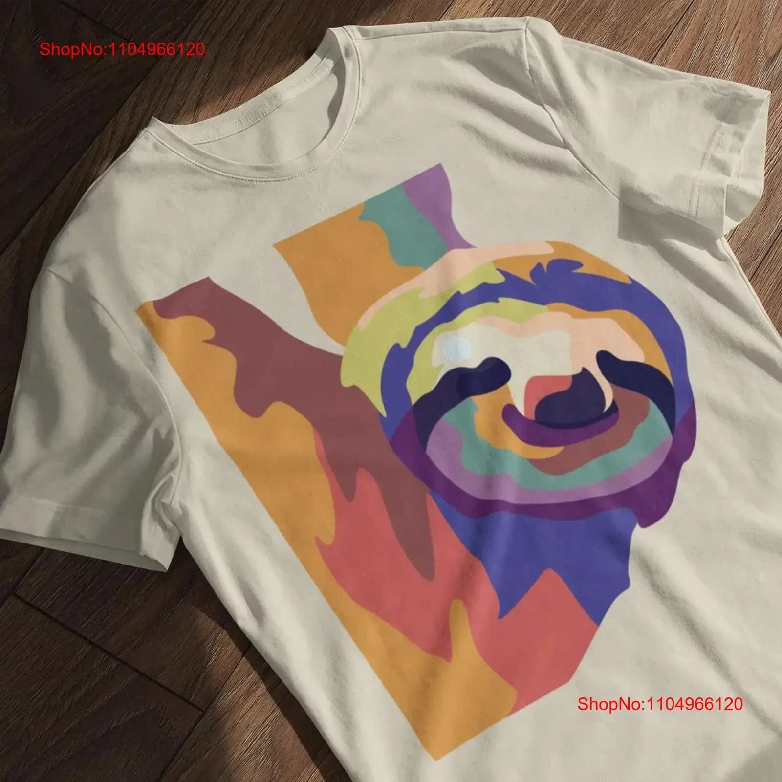 CUTE SLOTH SHIRT T Lover Animal Divertente Lazy Art Cultura pop vintage Lavato Morbido Elegante Leggermente Grafica unisex Versatile