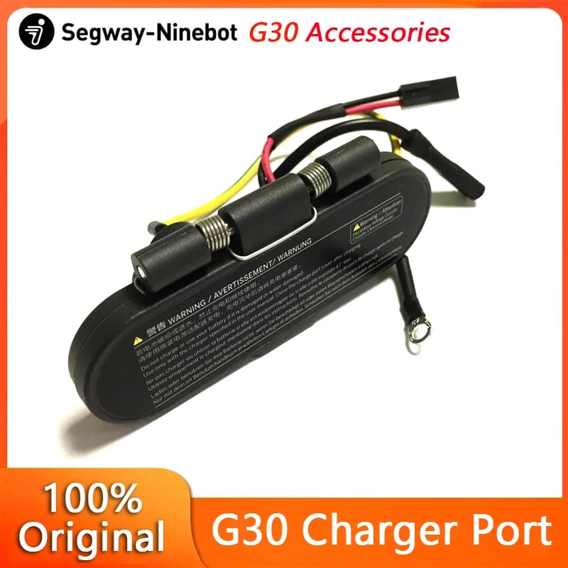Original Charger Port Base Assembly for Ninebot by Segway MAX G30 KickScooter Smart Electric Scooter Charger Port replacement