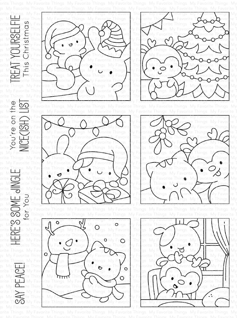Natale natale selfie animali timbri trasparenti Scrapbooking per ottobre 2023 nuova carta per la produzione di carta carta senza fustelle