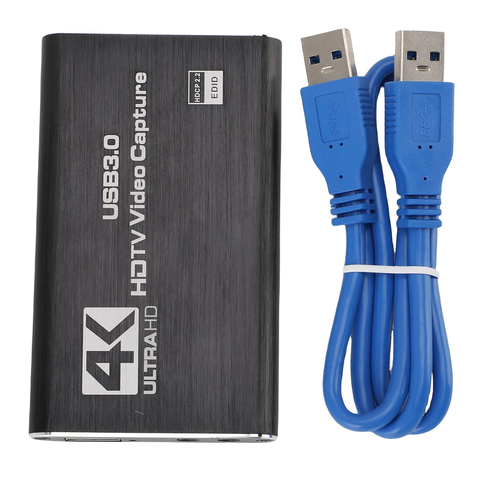 Scheda di Acquisizione Video USB 4K, Interfaccia Multimediale HD a USB C 3.0 con Uscita Loop, Output Video 1080P 60FPS per Streaming