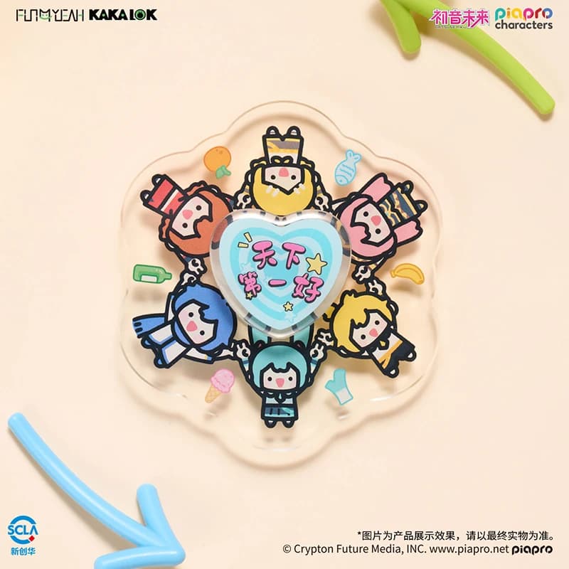 Hatsune Miku Fang Shi Ye Meme Fidget Spinner in Acrilico, Giocattolo da Dito, Simpatico Gadget da Scrivania Anime Antistress, Regalo da Collezione